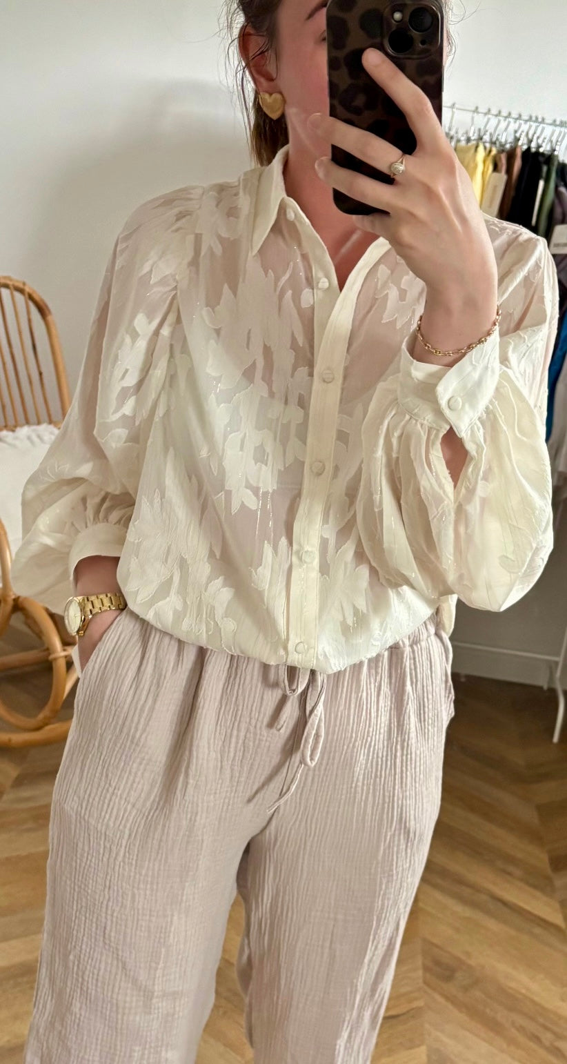 Chemise fleurs