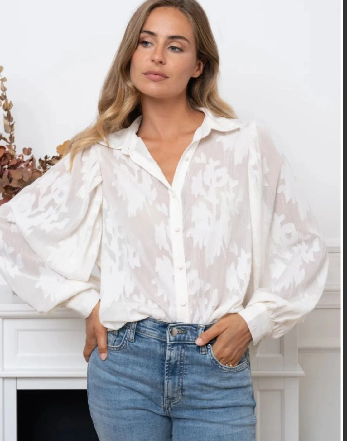 Chemise fleurs