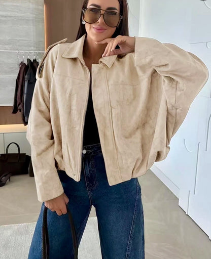 Veste oversize effet daim