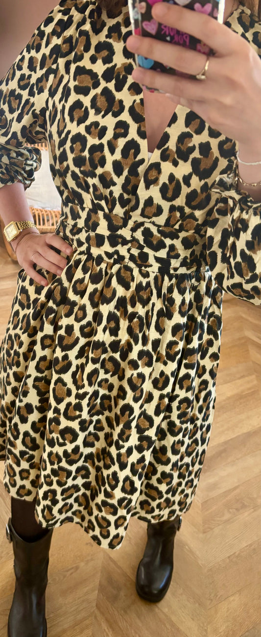 Robe cintrée léopard