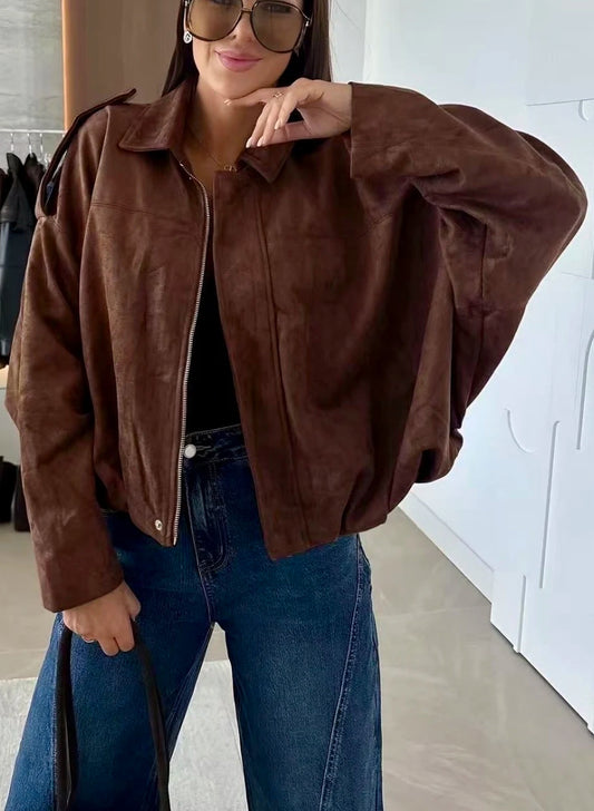 Veste oversize effet daim