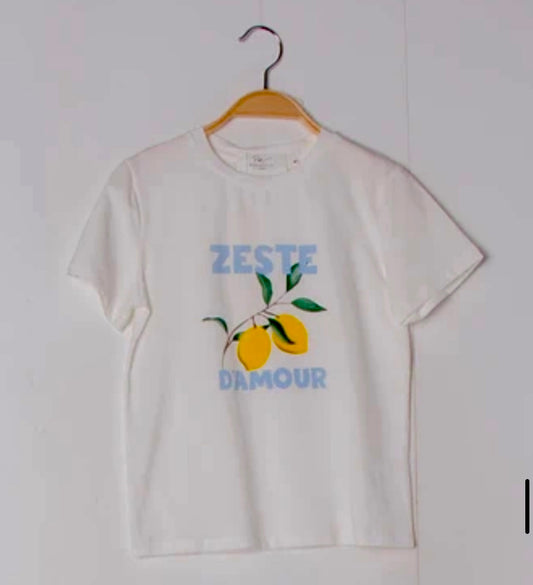T-shirt citron enfant