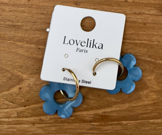Boucles d'oreilles fleur