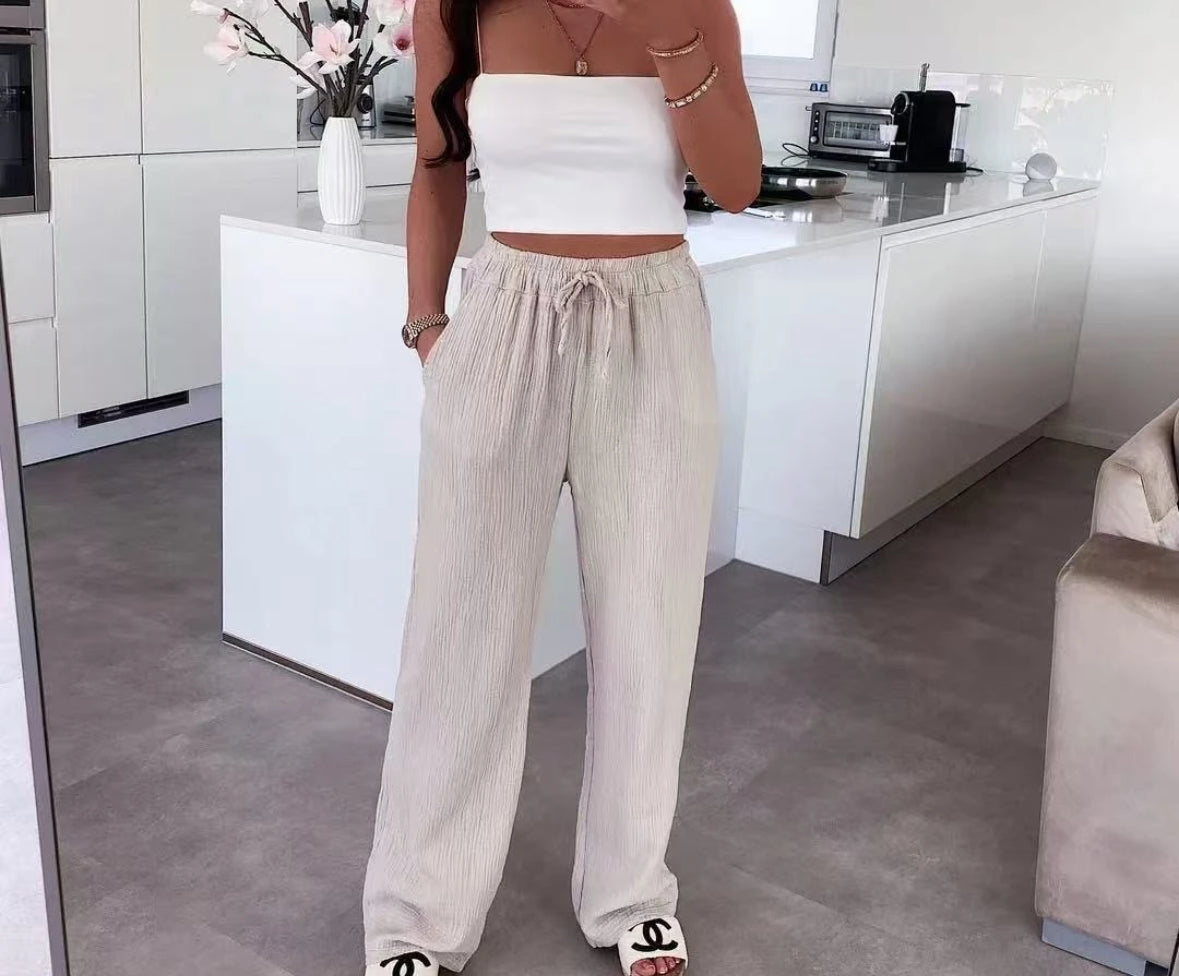 Pantalon gaz de coton
