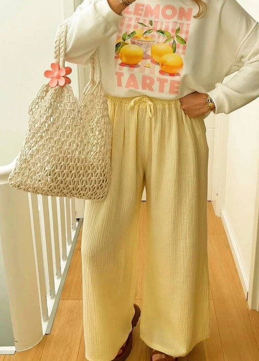 Pantalon gaz de coton