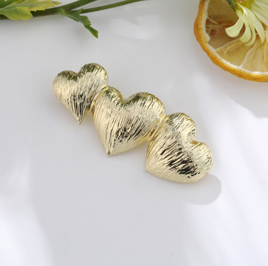 Broche cœurs